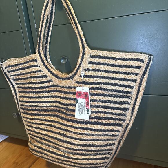 America and Beyond Raven Stripe Eco-friendly Tote - Picture 2 of 14